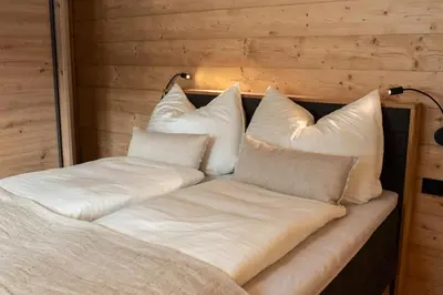 Ein Bett oder Betten in einem Zimmer der Unterkunft Appartement Bergwild