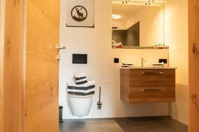 Ein Badezimmer in der Unterkunft Appartement Bergwild