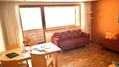 Ein Sitzbereich in der Unterkunft Adventure Panorama Hochalp Top 7