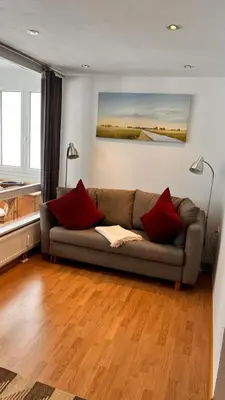 Ein Sitzbereich in der Unterkunft Appartement Sonnherzl