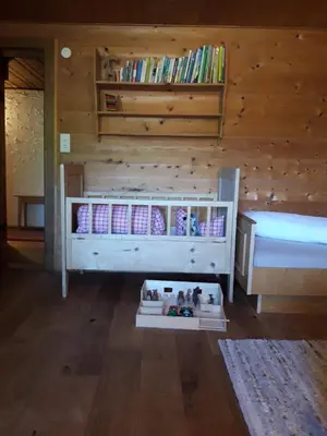 Ein Bett oder Betten in einem Zimmer der Unterkunft Apartment Jaegerhaus