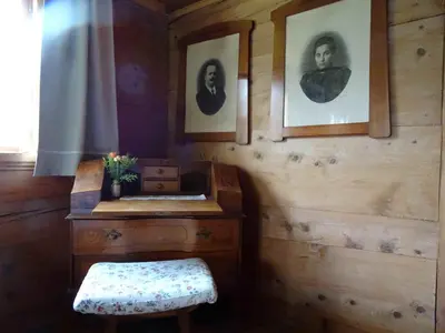 Ein Sitzbereich in der Unterkunft Haus Mura
