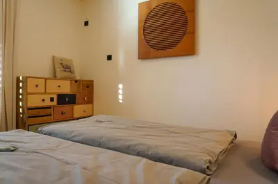 Ein Bett oder Betten in einem Zimmer der Unterkunft Ferienwohnung Am Bach, Riefensberg, Bregenzerwald