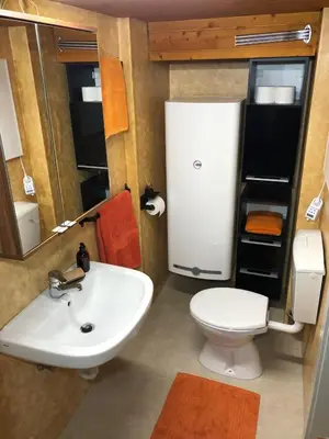 Ein Badezimmer in der Unterkunft Ursprungshaus - Nuss und Traube