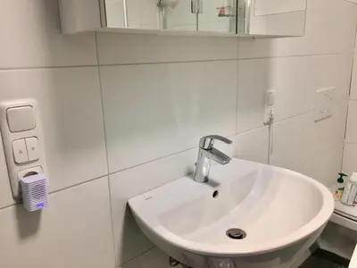 Ein Badezimmer in der Unterkunft Ferienwohnung Kreuzstube