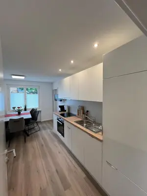 Küche/Küchenzeile in der Unterkunft Rohrspitz Ferienwohnung