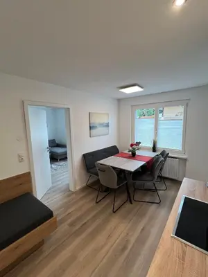 Ein Sitzbereich in der Unterkunft Rohrspitz Ferienwohnung