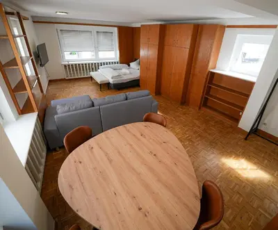 Ein Sitzbereich in der Unterkunft Bodensee Apartments