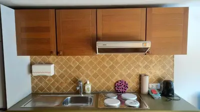 Küche/Küchenzeile in der Unterkunft Ferienhaus Bär