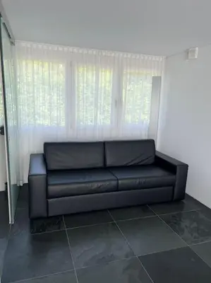 Ein Sitzbereich in der Unterkunft Schickes Appartement im Zentrum