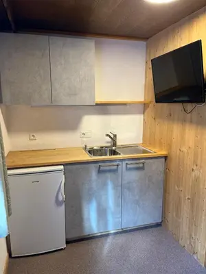 Küche/Küchenzeile in der Unterkunft Haus Waldegg