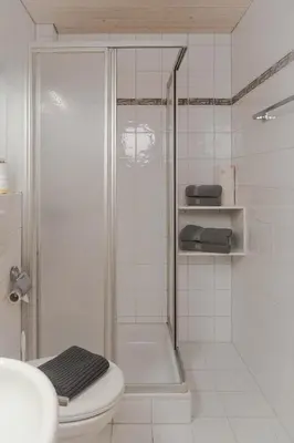 Ein Badezimmer in der Unterkunft Haus Dorfblick