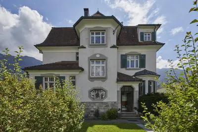 Ein Garten an der Unterkunft Villa BildungsRaum Entfaltung