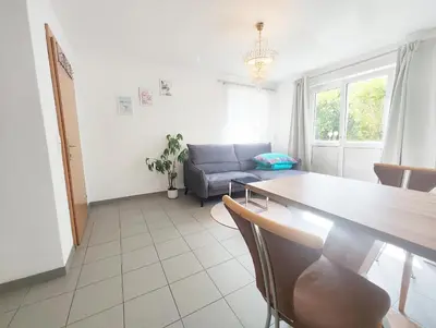 Ein Sitzbereich in der Unterkunft Wohnung in traumhafter Lage!