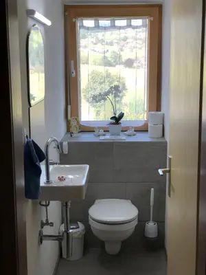 Ein Badezimmer in der Unterkunft Ferienwohnung Marianne