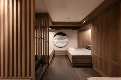 Ein Bett oder Betten in einem Zimmer der Unterkunft Bergmähder - Alpine Residence