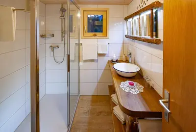 Ein Badezimmer in der Unterkunft Alps Hoamat Ferienchalet