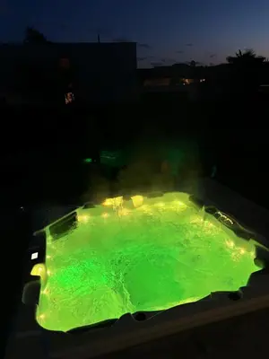 Der Swimmingpool an oder in der Nähe von Blaue Lagune-Ferien mit Stil