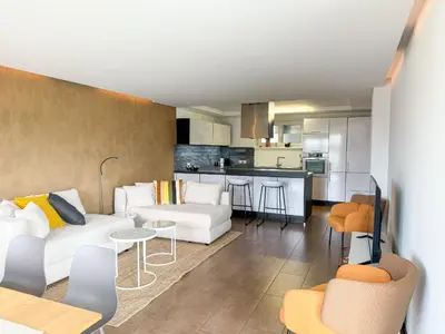 Küche/Küchenzeile in der Unterkunft Ferienwohnung 