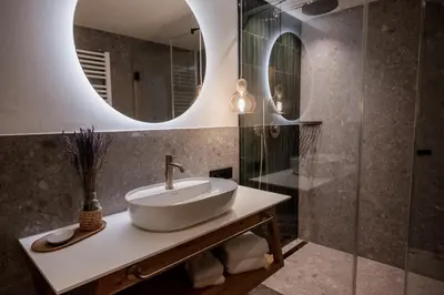 Ein Badezimmer in der Unterkunft Hugo und Pepi Apartments