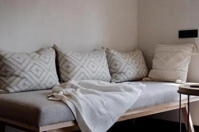 Ein Bett oder Betten in einem Zimmer der Unterkunft Hugo und Pepi Apartments