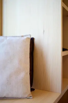 Ein Bett oder Betten in einem Zimmer der Unterkunft Hus154 Ferienhaus im Brandnertal