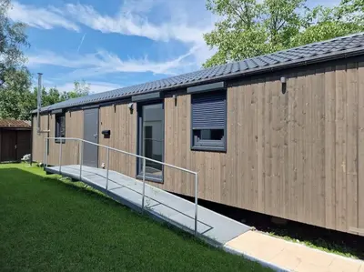 Das Gebäude in dem sich die Ferienwohnung befindet