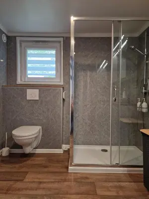 Ein Badezimmer in der Unterkunft Tiny House in schöner Lage