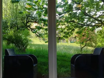 Ein Garten an der Unterkunft Festspiel - Urlaubs - Unterkunft, Bregenz am Bodensee