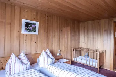 Ein Bett oder Betten in einem Zimmer der Unterkunft Bauernhof Hammerer