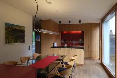 Küche/Küchenzeile in der Unterkunft Ferienhaus S11 Lustenau