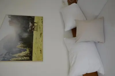 Ein Bett oder Betten in einem Zimmer der Unterkunft Pension Egg'spresso