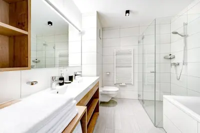 Ein Badezimmer in der Unterkunft Appartement Panorama Blick