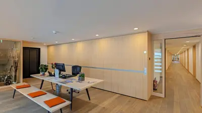 Ein Sitzbereich in der Unterkunft alpen select apartments Kleinwalsertal