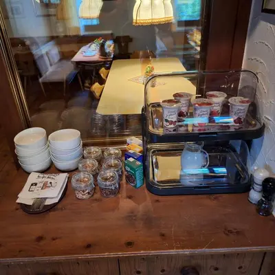 Getränke in der Unterkunft Pension Stein nahe Feldkirch ruhige Zimmer für Reisende und Monteure inklusive Frühstück