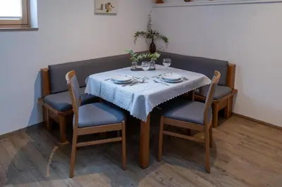 Ein Sitzbereich in der Unterkunft Turmhus