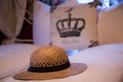 Ein Bett oder Betten in einem Zimmer der Unterkunft Alps Romantik