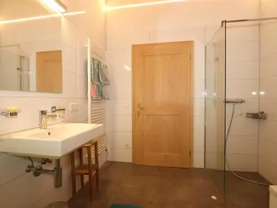 Ein Badezimmer in der Unterkunft Reich