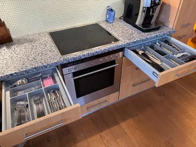 Küche/Küchenzeile in der Unterkunft Ferienwohnung Nardin