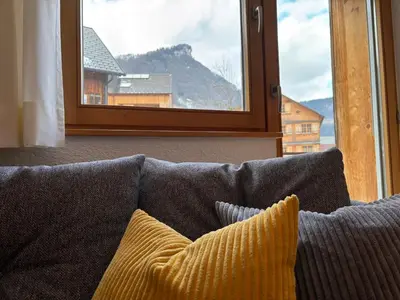 Ein allgemeiner Bergblick oder ein Berglick von der Ferienwohnung aus