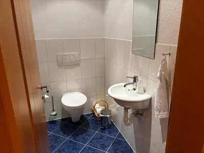 Ein Badezimmer in der Unterkunft Ferienwohnung Nardin