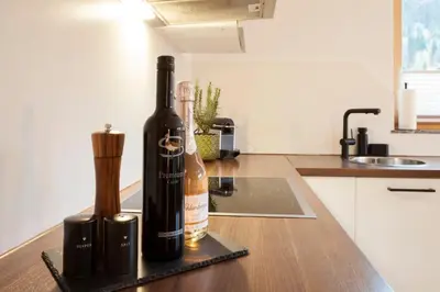 Getränke in der Unterkunft Appartement Sonnenhalb