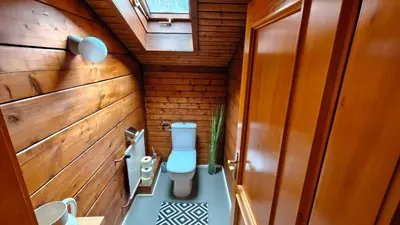 Ein Badezimmer in der Unterkunft Ferienhaus Aida