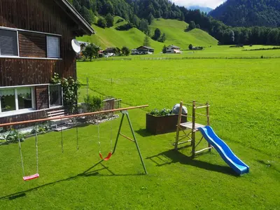 Ein Kinderspielbereich in der Unterkunft Appartement Elisabeth