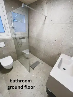 Ein Badezimmer in der Unterkunft Refugium im Wald