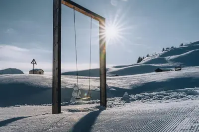 Sonniges Bergblick-Appartement im Winter