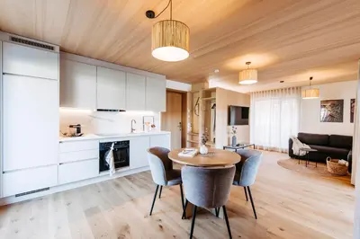Küche/Küchenzeile in der Unterkunft Gretina Appartements