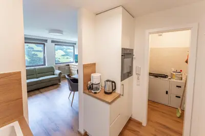 Küche/Küchenzeile in der Unterkunft Ferienwohnung Talblick