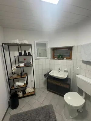 Ein Badezimmer in der Unterkunft Ferienwohnung Wanderlust