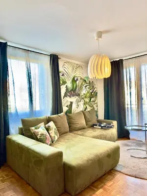 Ein Sitzbereich in der Unterkunft Boutique Appartement mit Balkon